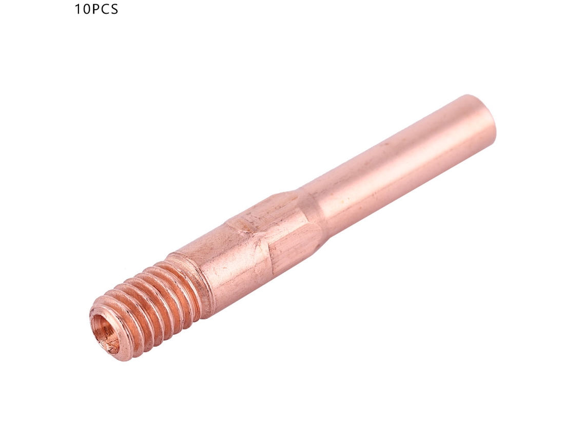 10 Puntas De Contacto Conductoras Para Soplete De Soldadura Mig Para Máquina Otc (40*0.8)