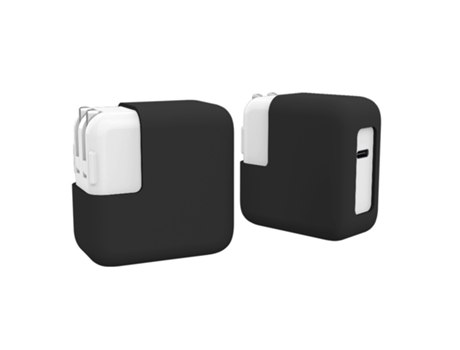 Funda Protectora de Cargador de Silicona para Apple MacBook 29W/30W Negro INF