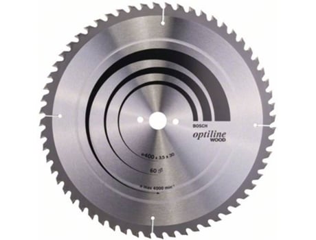 Disco de Sierra Circular BOSCH Optiline Madera 400x30x3.5 mm - 60