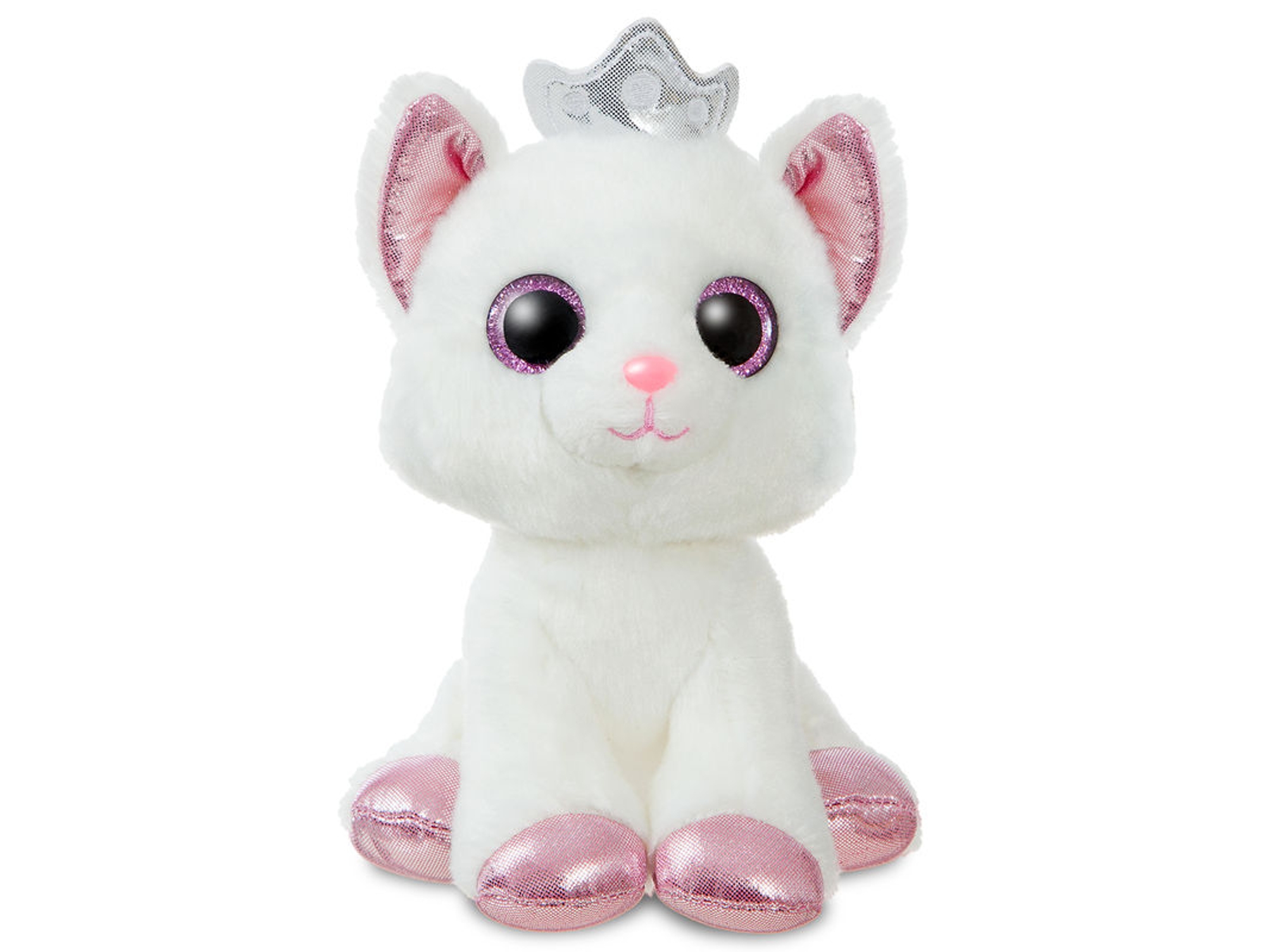 Peluche AURORA Gato Blanco 18 cm