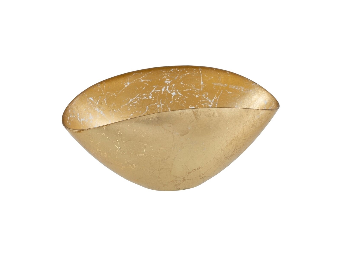Cuenco Dorado Vidrio 28 x 14 cm