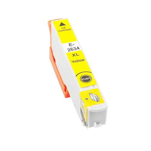 Cartucho De Tinta Genérico EPSON T2634/T2614 26Xl Amarillo Reemplazo C13T26344012/C13T26144012