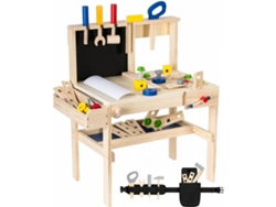 Banco de Trabajo de Jugar MAMABRUM Workstation DIY Desk (Edad Mínima: 3 Años - 63,5 x 48 x 40,5 cm)