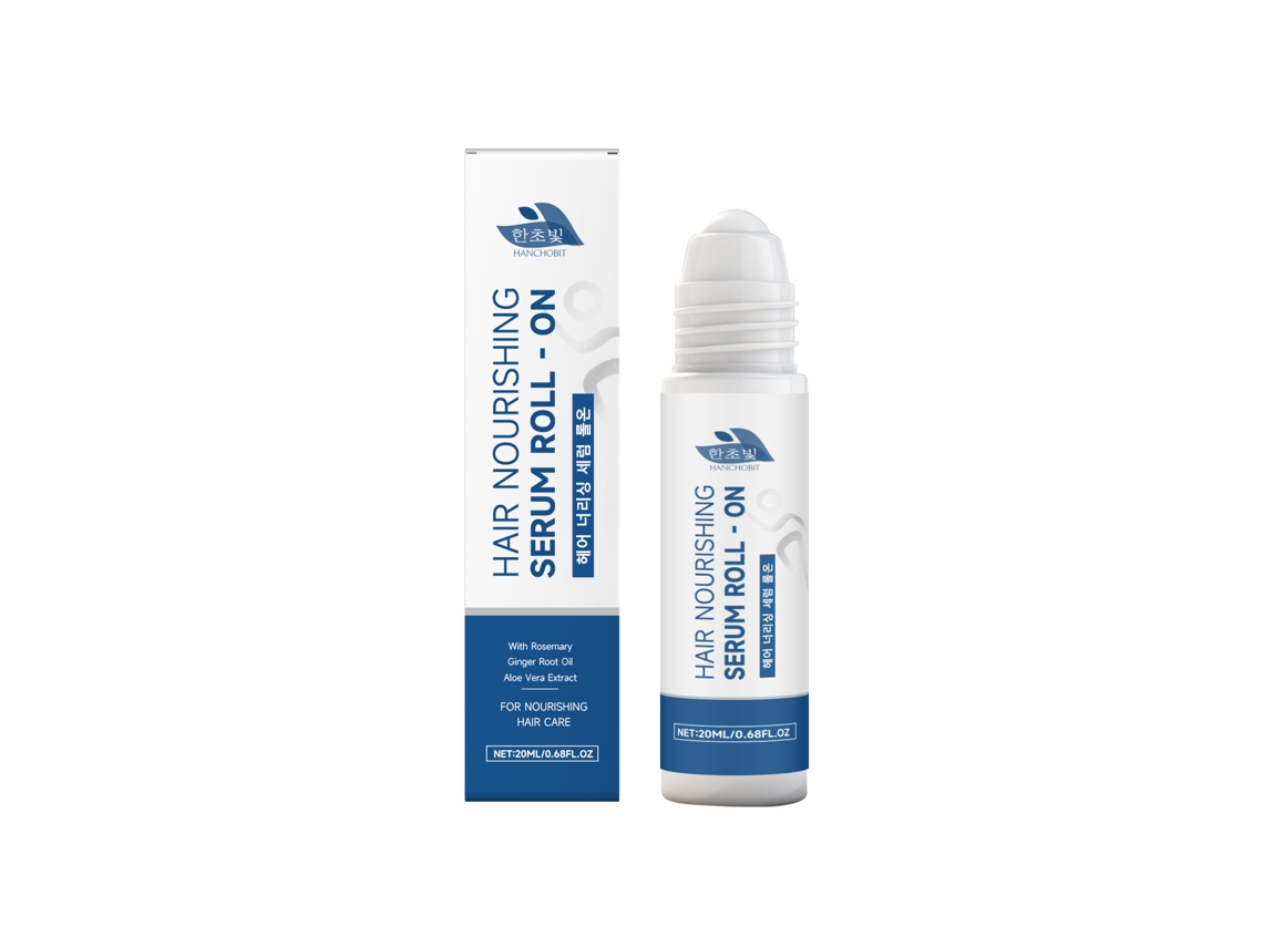 Esencia nutritiva en formato roll-on para el cuidado del cabello.