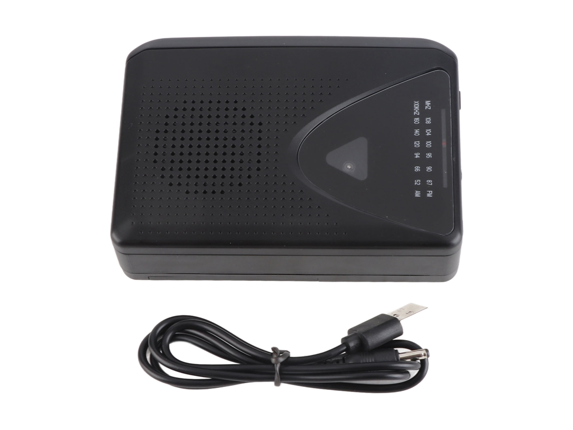 Reproductor De Casetes Portátil Con Radio Fm/am, Altavoz Y Conector De 3,5 Mm Para Uso Diario.