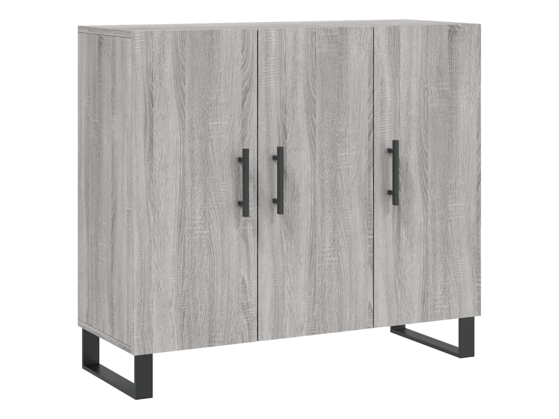 Aparador 90x34x80 cm Madera Procesada Color Gris Sonoma MAISON EXCLUSIVE