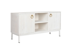 Mueble para TV de metal blanco Mango, 120x40x60cm ALEXANDRA HOUSE LIVING