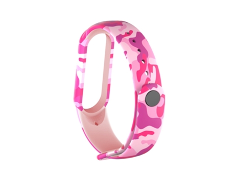 Correa TPU + PU ajustable para Xiaomi Mi Band 5 - rosa/camuflaje