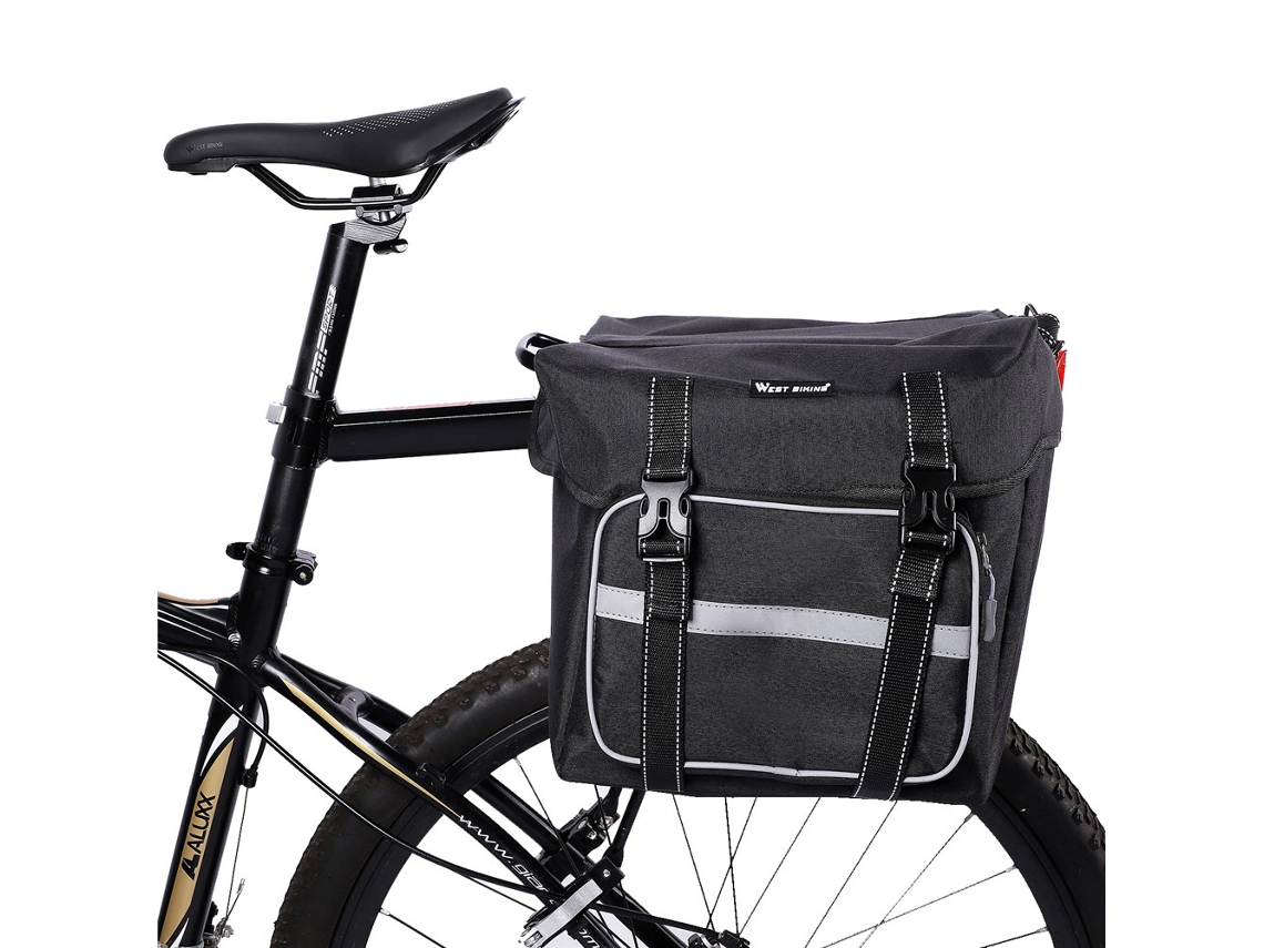 Bolsas Impermeables Para Bicicleta Con Capacidad De 28 Litros, Funda Para La Lluvia Y Luces Reflectantes Para Ciclismo.