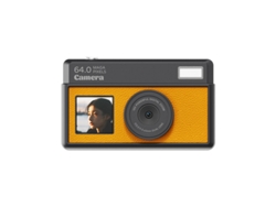 Cámara digital 4K HD con zoom de 18x y pantalla táctil de 2,8 pulgadas (naranja)