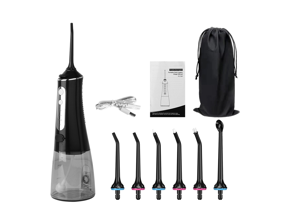 Irrigador Bucal Inalámbrico Con Agua Y Modo De Bricolaje, 300 Ml De Agua, Ipx7, Impermeable, Portátil, Recargable Por Usb, Para Viajes, Hogar Y Ofici
