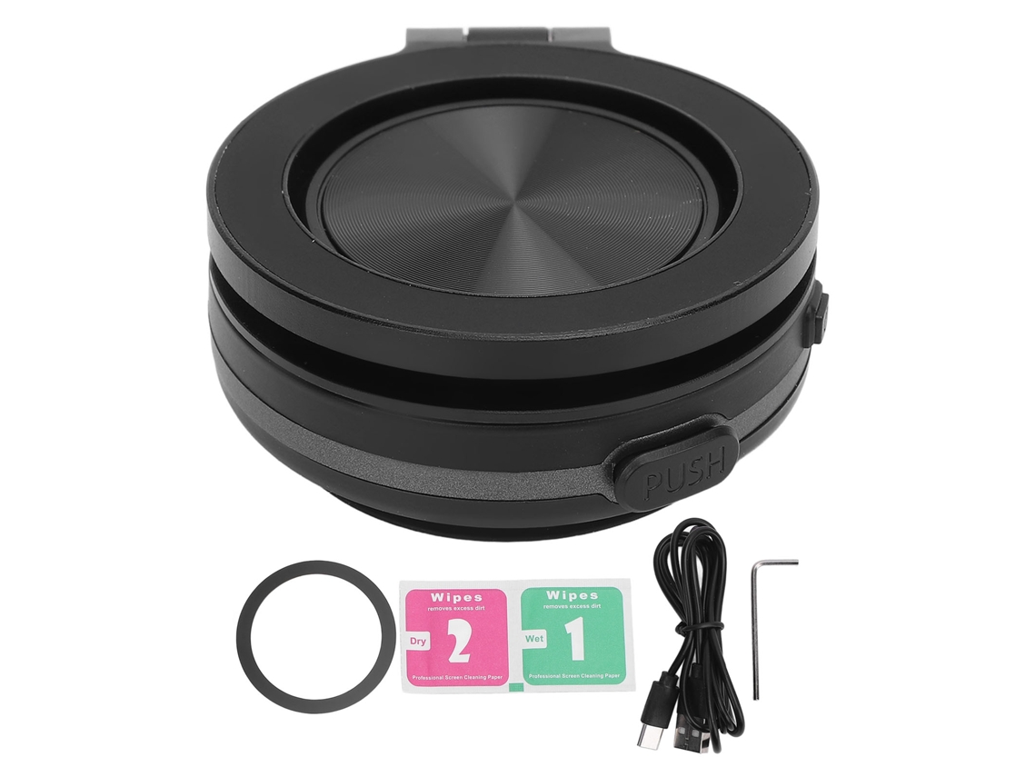 Soporte Magnético Para Teléfono Móvil Con Succión Al Vacío, Rotación De 360°, Portátil, Para Coche, Pared, Mesa, Retransmisiones En Directo, Negro.