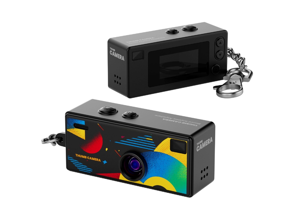 (negro - 8g) Mini Cámara Retro De 0,96 Pulgadas - 1080p - Videocámara Ultracompacta - Con Flash