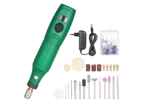 Mini herramienta rotativa de 12 V, amoladora eléctrica portátil, cortador rotativo de velocidad variable de 5000 a 15000 rpm con 24 accesorios para...