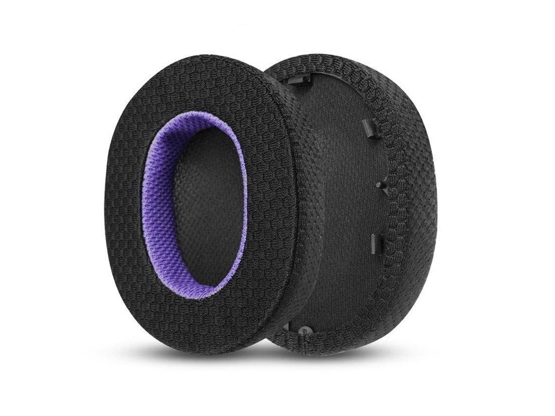 Almohadillas de repuesto para auriculares Sony WH-1000XM5 - Malla negra/morada INF