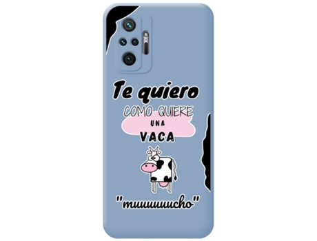 Carcasa Xiaomi Redmi Note 10 Pro TUMUNDOSMARTPHONE Silicona Líquida Dibujos Azul