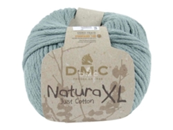 DMC Natura XL Azul Algodón Peinado 100 g/m² NX73 Tejido de Ganchillo Muy Grueso
