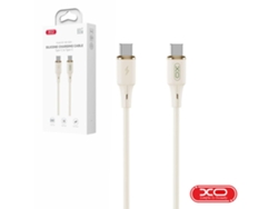 Cable USB C macho a USB C macho PD de 60 W y 1 m, color beige