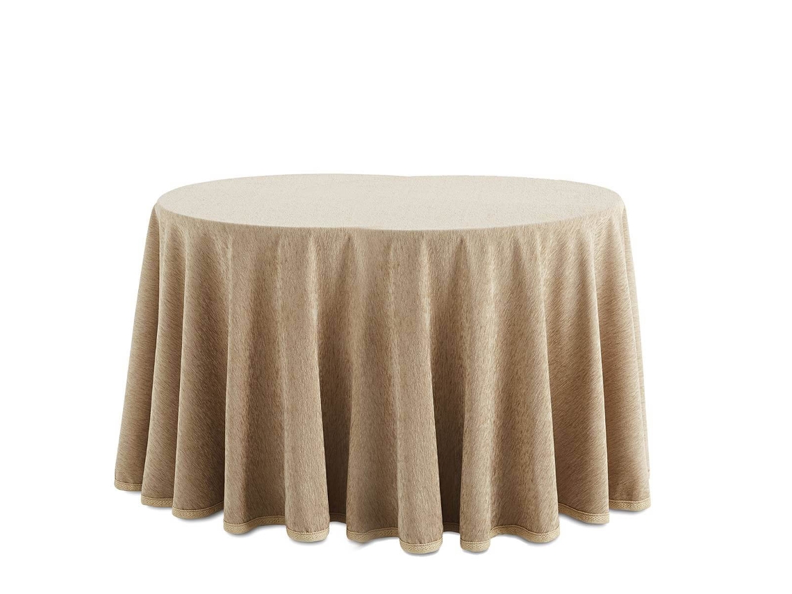 Lanovenanube Falda Camilla Ovalada Chenilla Beig, 90x120