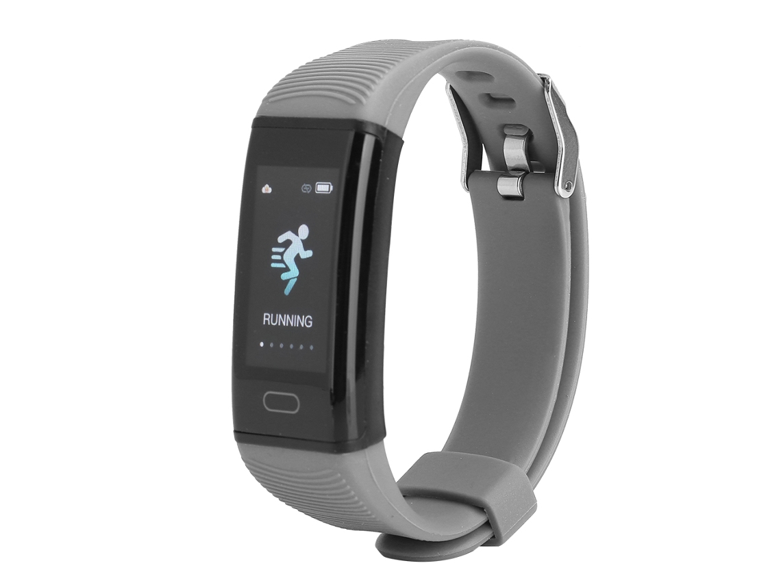Pulsera Inteligente Reloj Deportivo Conteo De Pasos Monitoreo De Frecuencia Cardíaca Y Sueño Gris Plateado