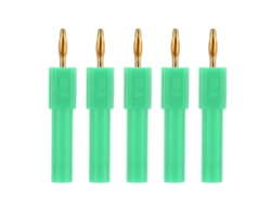 5 Piezas Conector Banana 2mm A 4mm Adaptador Conectividad Fuerte Verde