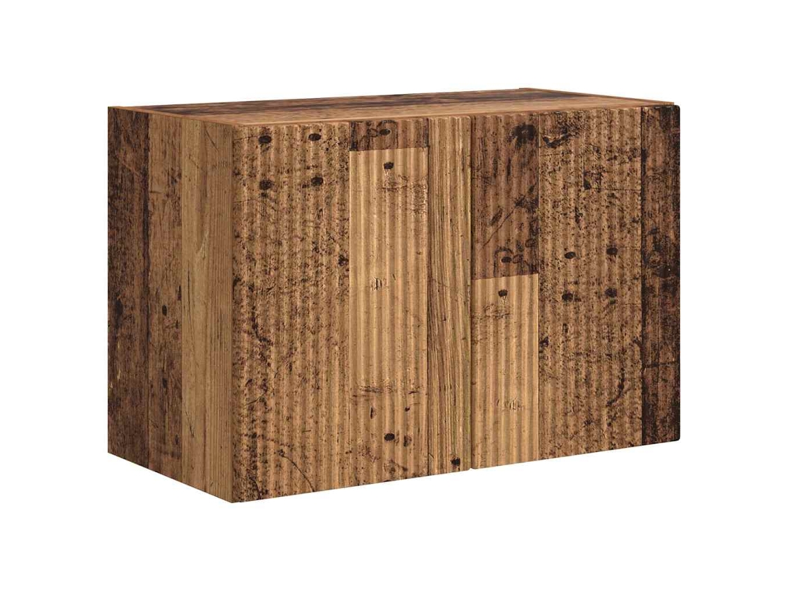 Maison Exclusive - Mueble De Tv Montado En La Pared Madera Envejecida