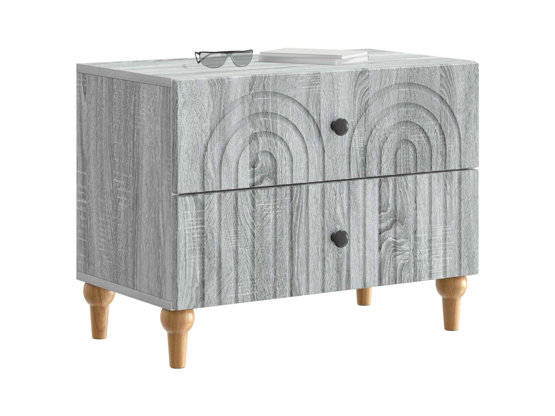 Maison Exclusive - Armario De Noche Con Cajón Gris Sonoma 62 X 34,5 X 48 Cm