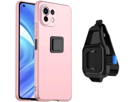 Funda Xiaomi Mi 11 Lite 5G Turtleshell con Soporte de Cintura Rosa