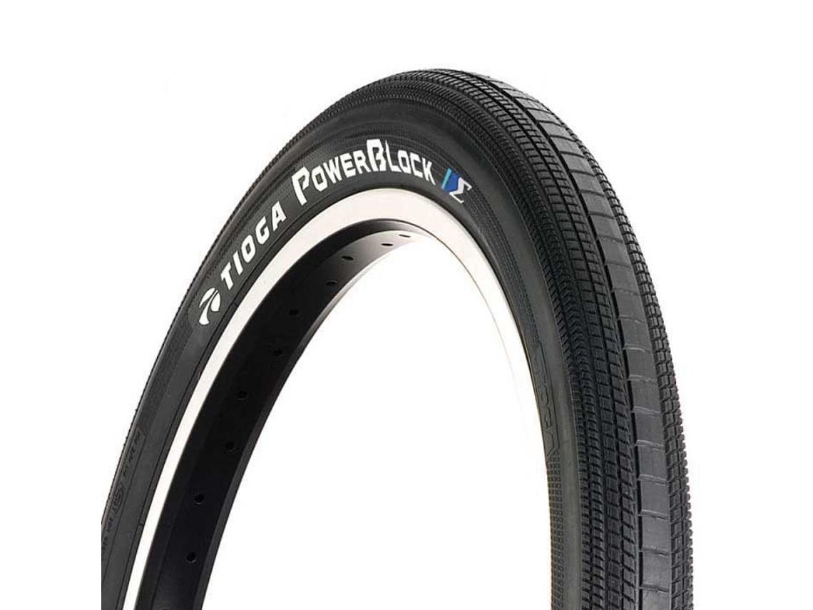 Rígido Powerblock Bmx 20´´ X 1.40 Urbano Pneu Prateado 20´´ X 1.40Tioga