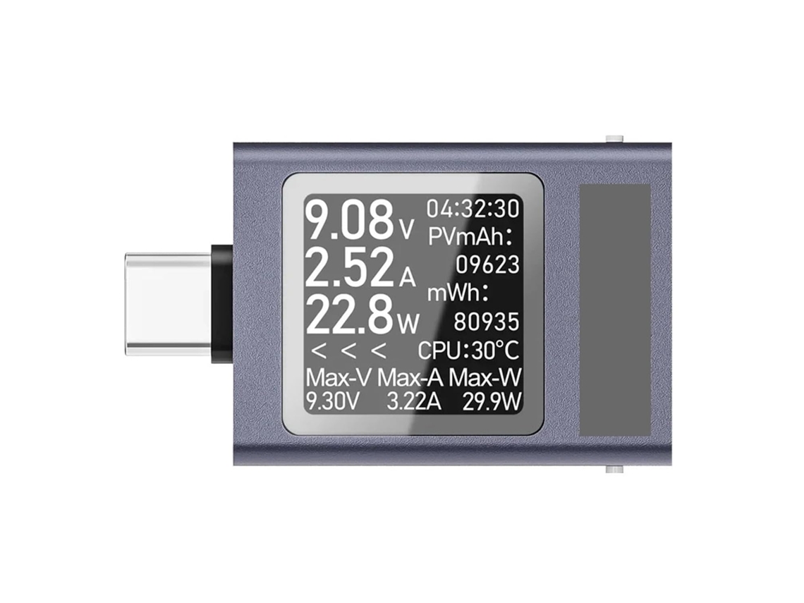 Comprobador De Voltaje Y Potencia 13 En 1, Pantalla Digital Multifunción, Cc 4,5-50 V, 0-12 A