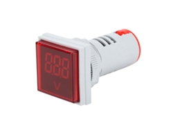 Medição De Tensão Ac Com Display Digital Luz Sinal Led Indicador Voltmeter Tester (vermelho)