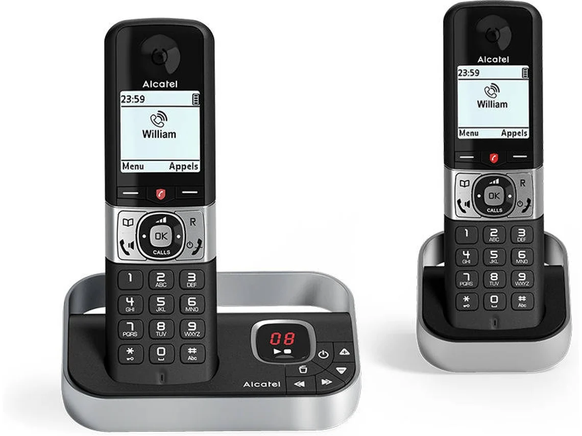 Teléfono Fijo Duo ALCATEL F890 Negro
