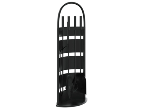 Conjunto 5 de herramientas para chimenea VIDAXL acero (23x15x66 cm)