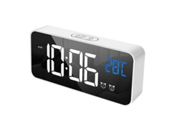 Reloj despertador digital con 2 alarmas, función de repetición y puerto USB Kofihety