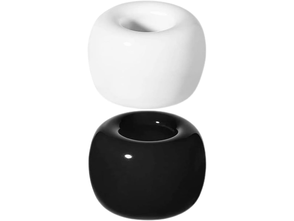 Suporte Para Escova De Dentes Elétrica Em Cerâmica, Compacto E Elegante, Kit De 2 Peças, Design Moderno E Decorativo