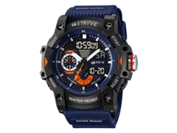 (azul Oscuro) Reloj Deportivo Resistente Al Agua, Con Doble Pantalla Y Luz Nocturna, Modelo Electrónico Multifuncional Para Estudiantes