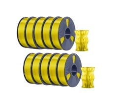 Filamento para impresora 3D, alta resistencia, bajo consumo de alambre, amarillo claro PETG OEM
