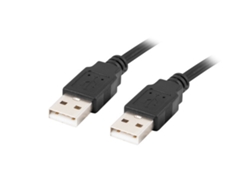Cable Usb 2.0 LANBERG Macho/Macho 1M Negro
