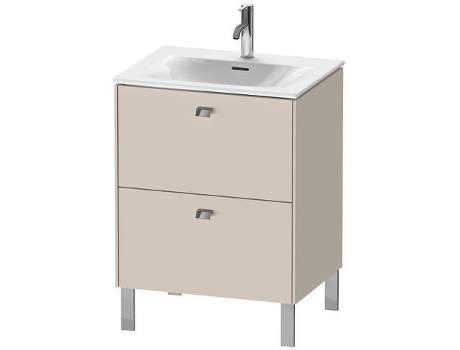 Pedestal de lavabo DURAVIT Brioso vertical 62,0 x 47,9 cm 2 cajones incl. recorte de sifón y delantal para lavabo Viu 234463