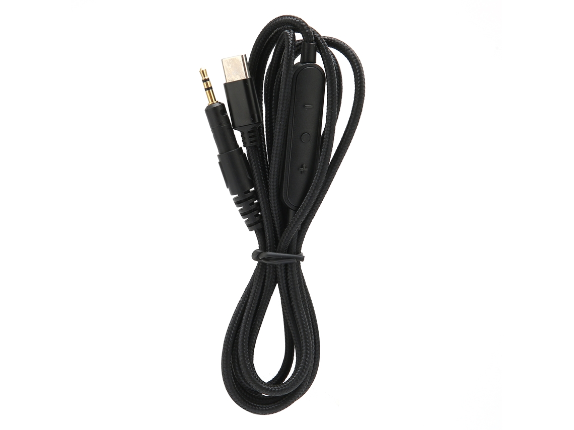 Cabo De Áudio Para Fones De Ouvido Type-c Com Controle De Volume E Microfone, Compatível Com Ath-m40x/m50x/m60x/m70x