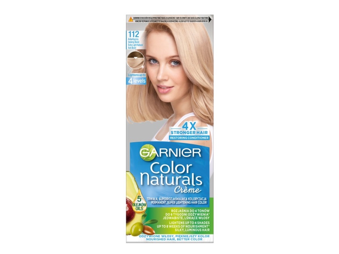 Garnier Color Naturals Creme - Tinte Para El Cabello 112 Rubia Plateado Ártico
