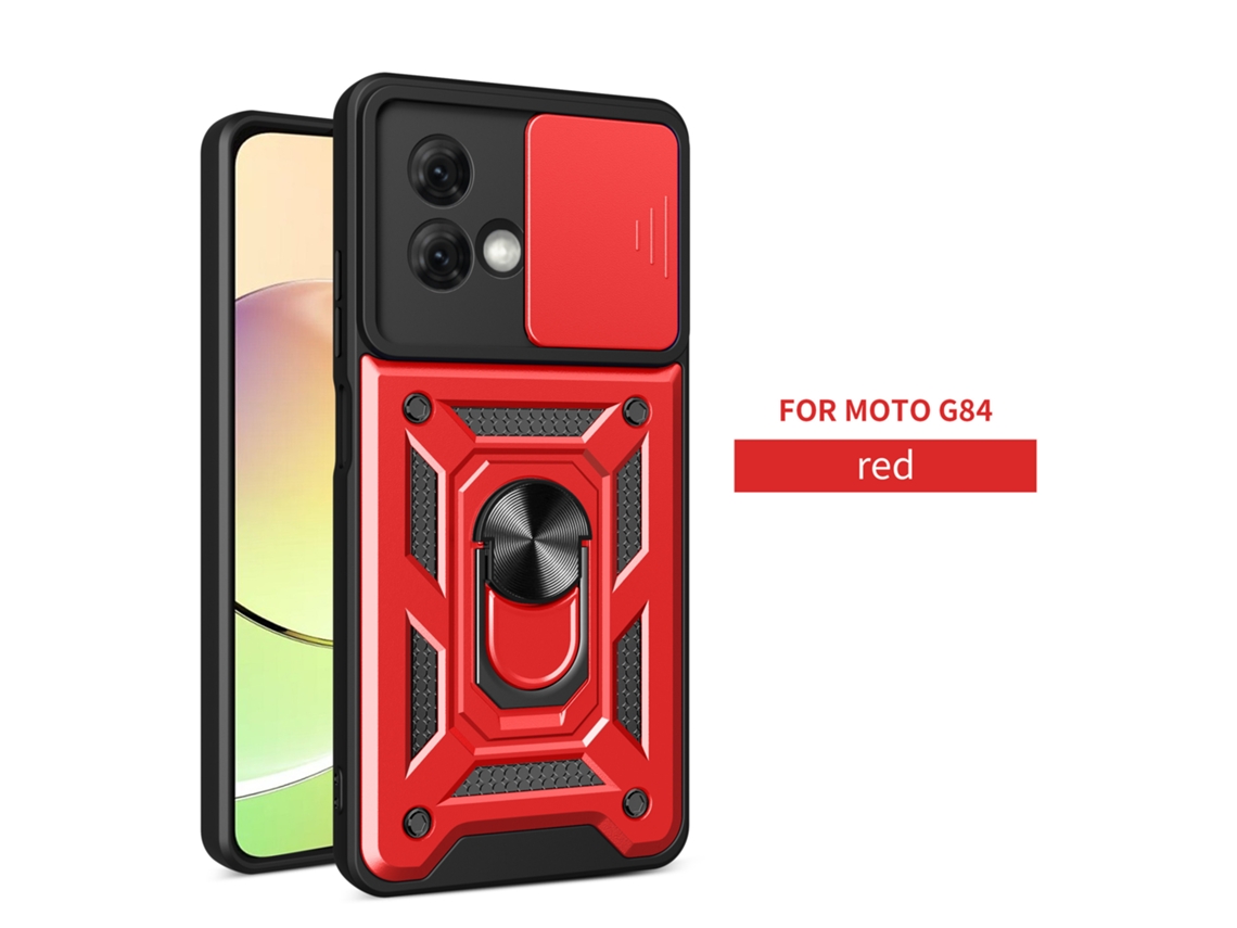 Capa Magnética Para Celular Para Carrosvermelho janela Com Função siga O Dedo - Moto G85 5g (internacional)