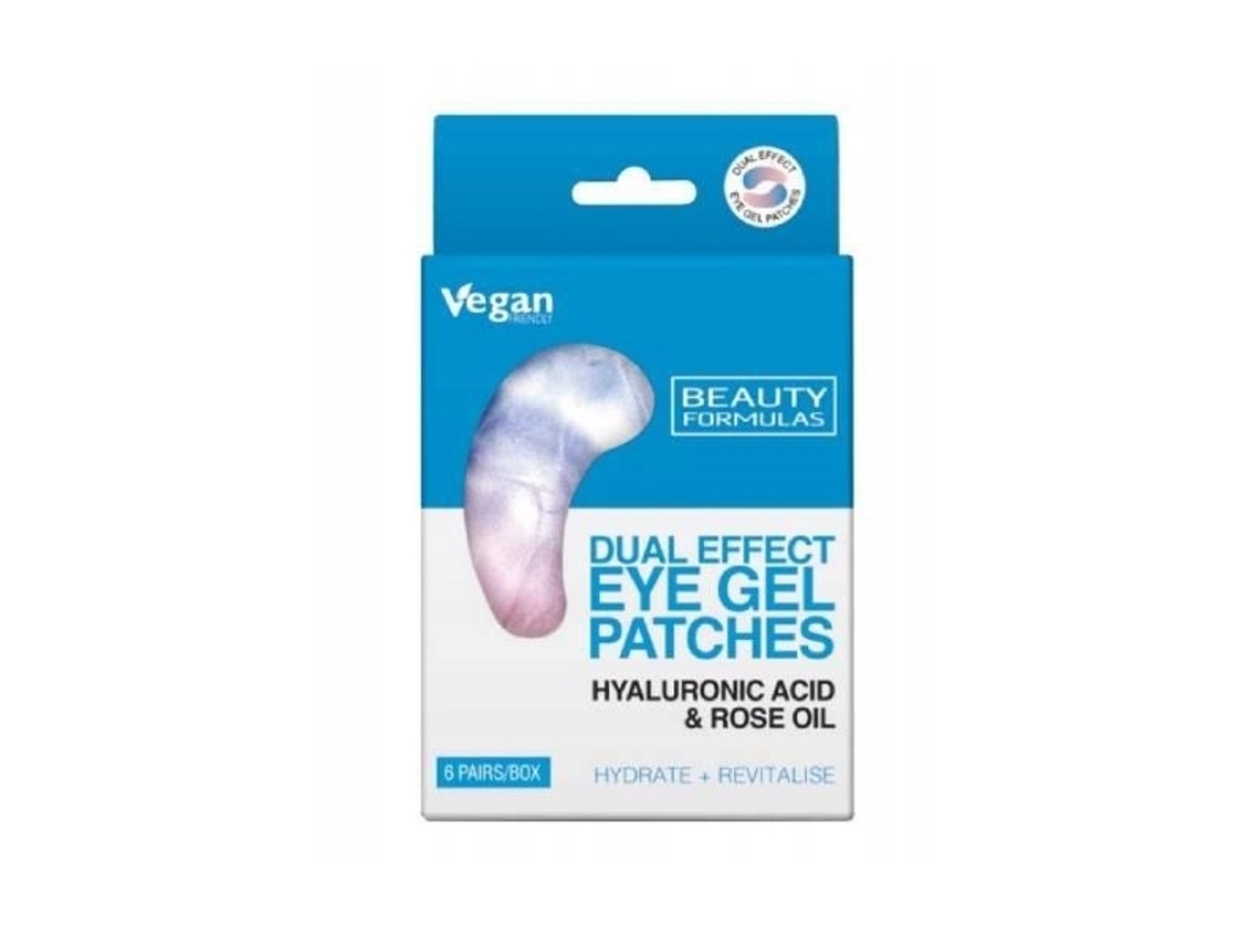 Mascarillas para ojos Hydro Rose, infusión de aceite de rosa con ácido hialurónico, juego de 6 pares para la máxima hidratación debajo de los ojos, fórmulas de belleza revitalizantes