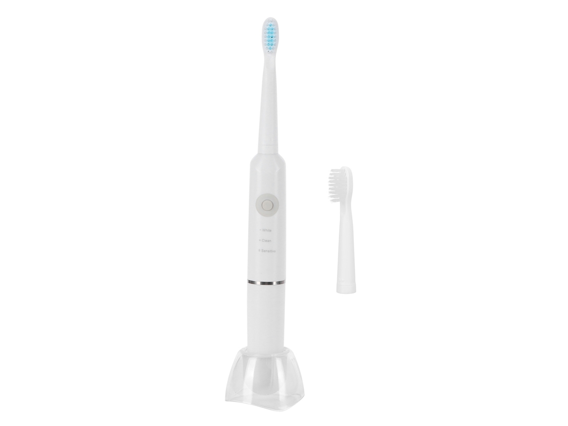 Cepillo De Dientes Eléctrico Sónico, Resistente Al Agua, Para Adultos, 3 Velocidades, Para El Hogar Y Los Viajes, Blanco.