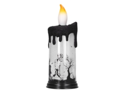 Yncm2026-velas Led De Globos De Nieve Con Esqueleto Para Halloween Decoración Sin Fuego Parpadear Luz Fiesta Navidad