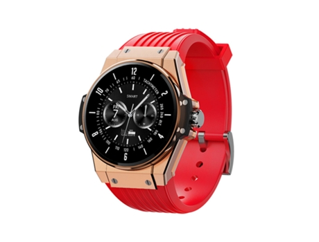 Smart Watch nuevo, 30 días de tiempo de espera, IP68 a prueba de agua, rojo BISBISOUS