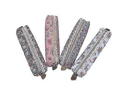 Estuche de lona para lápices, bolsa de papelería floral, estuche grande para lápices para estudiantes Chennnls