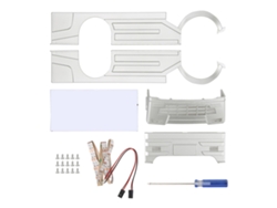 Kit de carrocería ancha RC con luz LED para camión WPL D12 Silverbluevayotoy