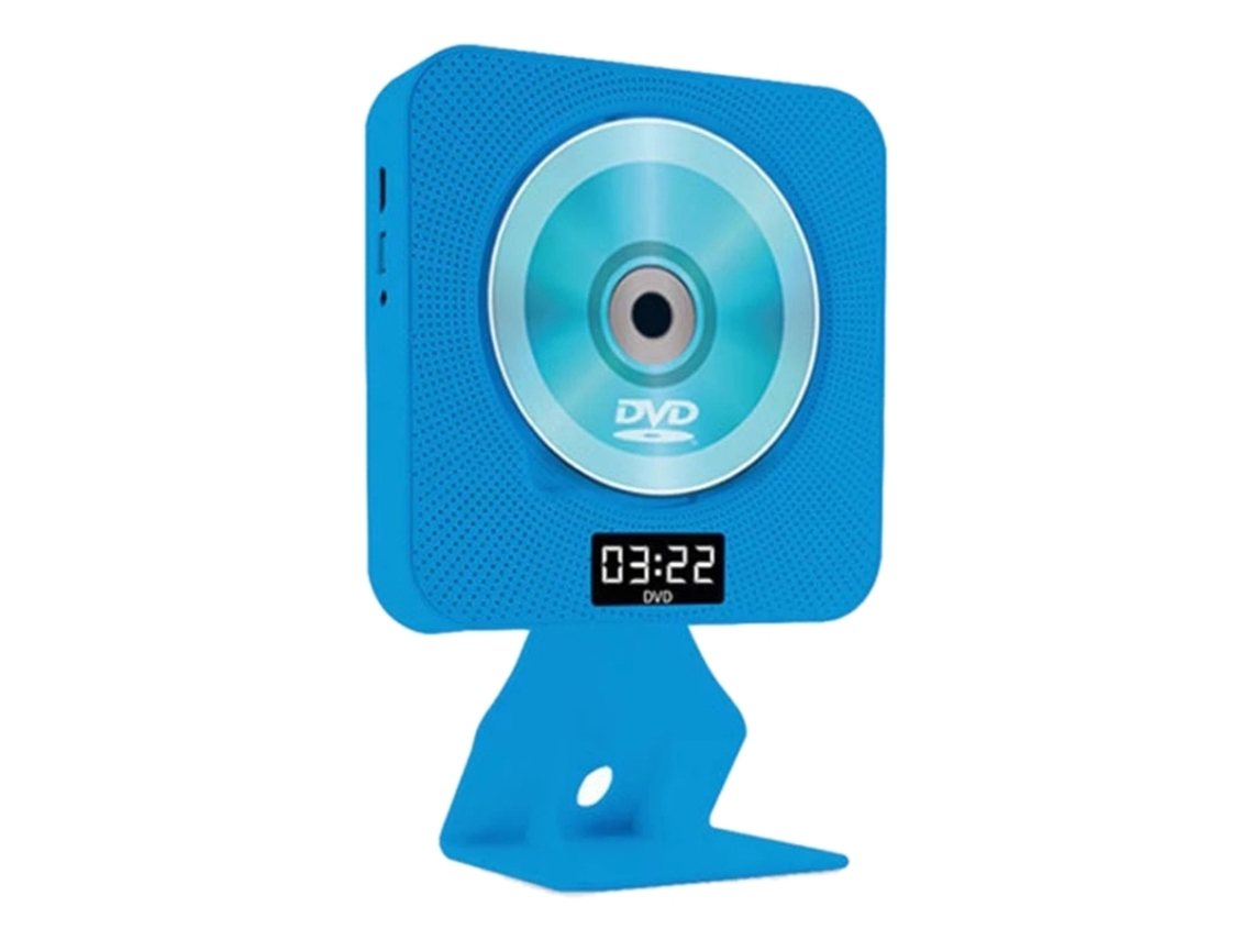 Reproductor de CD con Bluetooth KC-608, montaje en pared, reproductor de DVD HD Yuysan Home, azul