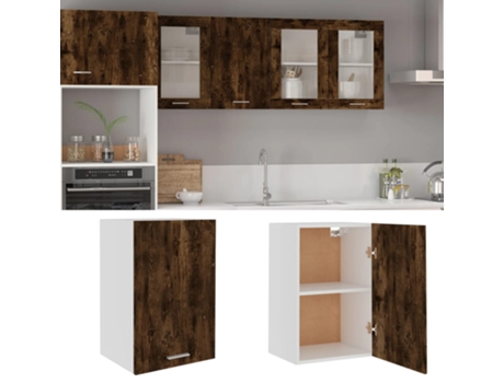 MAISON EXCLUSIVE - Mueble de TV colgante madera roble ahumado 39,5x31x60 cm